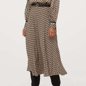 RICHARD ALLAN x H&M: Crêpe Skirt - Black/Patterned